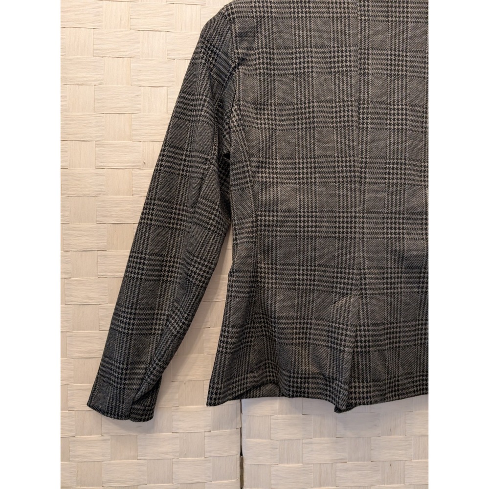Love Tree‎ Blazer Houndstooth Plaid Jacket Women Office Academic Old Money Sz S - Picture 9 of 14